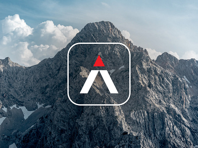 Trail symbol & app icon app app icon application climbing flat flat design hiking icon icon design isotipo isotype logo logo design mountain mountain logo mountaneering sports logo symbol trail trail running