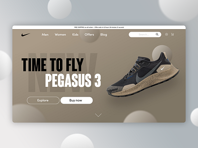 Nike Pegasus Trail 3 – Landing page