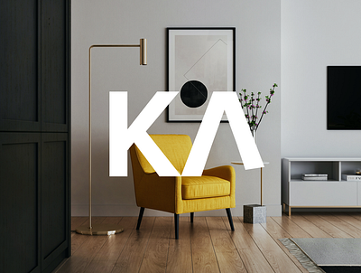 Kanape | Logo brand branding design furniture graphic logo objekt prague typography vector visual