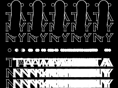 Tanyny visuals black design dribbble glitch graphic tanyny typography vector visual white