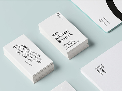 The National Gallery in Prague / business cards business cards clear concept gallery identity national prague smiply