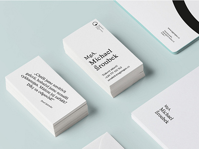 The National Gallery in Prague / business cards