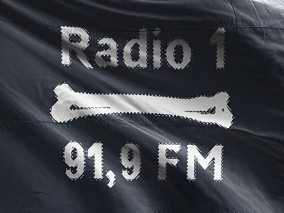 logo Radio 1 / redesign black bone flag fm logo pirates prague radio redesign station undergound