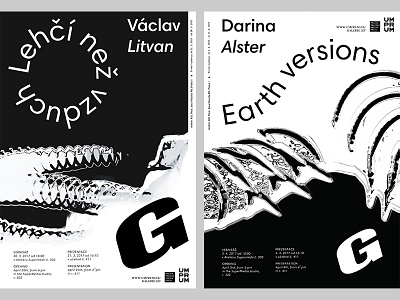 A new wave of poster series / Gallery 207 art attempts black design gallery objekt photography poster print typography white work