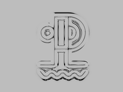 Old unused version of Ponton logo black design flag graphic logo music new prague redesign techno