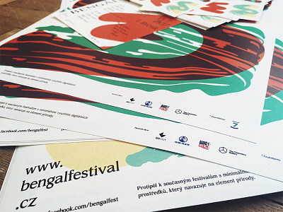 Bengál promotion materials design festival graphicdesign music posters prague promotion red tag tube type
