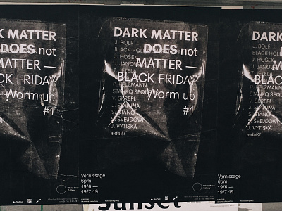 Posters for Gallery / WPG art black design gallery graphic new poster prague print project studio typography visual white
