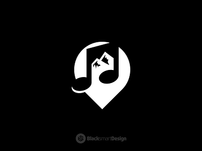 MusiCamp adventure brand brand identity brands camp camping design logo logos map maps monogram montain music music app music art musician pin road simple logo