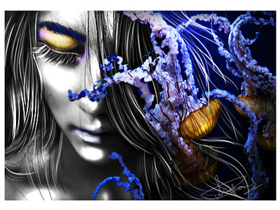 Aqua Dreams abstract art design digital art digital illustration digital painting illustration illustrator