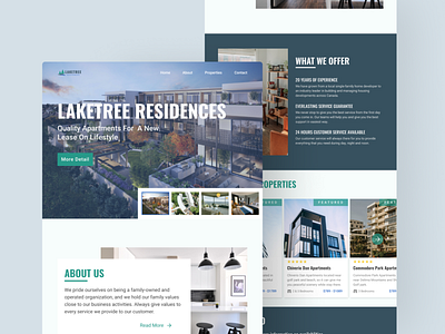 Laketree Residences Landing Page landingpage minimalist rent residence