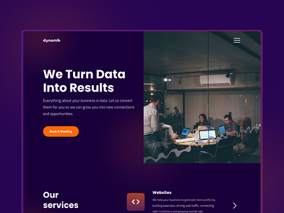 Dynamik Digital Marketing Agency Web Design Concept