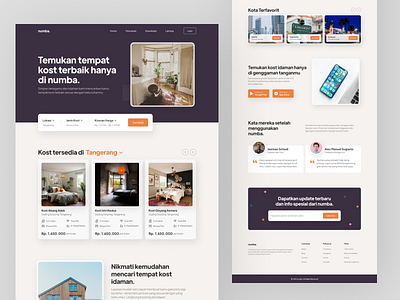 Numba Rent House Homepage clean design homepage design house landing page landingpage minimalist mortgage rent ui ui design uidesign web design