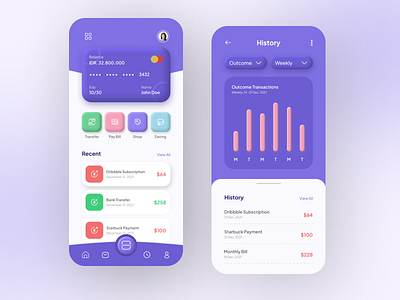 Mobile Banking App by Rezha Aaron 🎃 on Dribbble