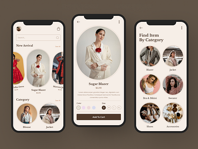 Fashion Store Mobile Design app design ecommerce fashion fashion app design fashion mobile design fashion store fashion ui design minimalist mobile design ui design woman woman store women