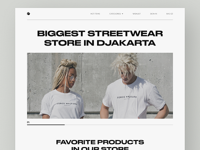 Chalee Streetwear Landing Page