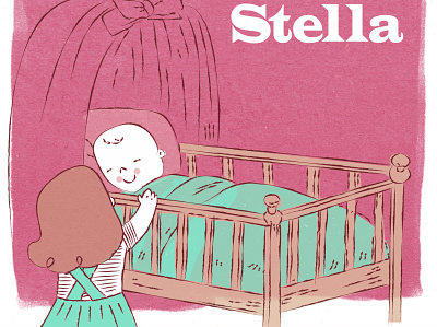stella2 baby book cover art book covers book illustration illustration illustration art illustrator kids kids art kids book kids illustration retro retro style vintage vintage design vintage style