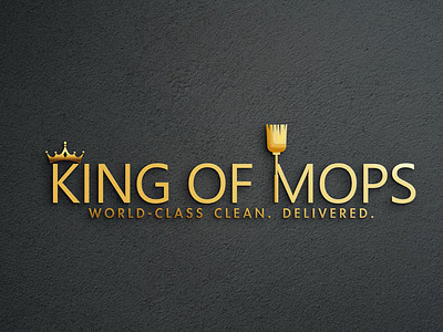 HOME CLEANING BUSINESS, KING OF MOPS.​​​​​​​LOGO DESIGN