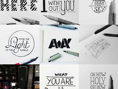 Introduction hand drawn illustration lettering type
