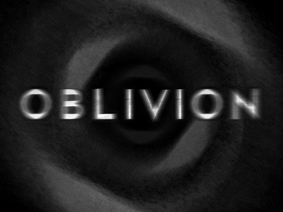 OBLIVION // Type Experiment font graphic design letters photography type typography