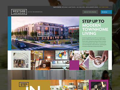 Residential Web Design Concept apartments home lifestyle living resident residential ui web design website