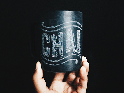 Chalk Mug Lettering chalk hand lettering letterring mug type typography