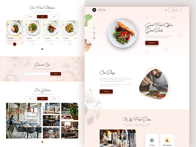 Restaurant Website Design design food new design trending uiux website webui