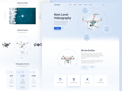 Web UI for Drone drone new design template trendy ui design website webui