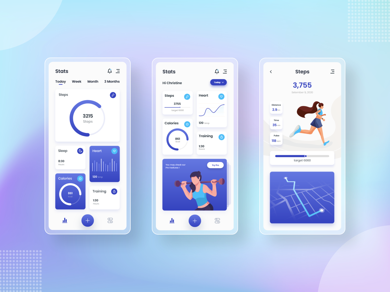 Fitness App by Shahin Hossen on Dribbble