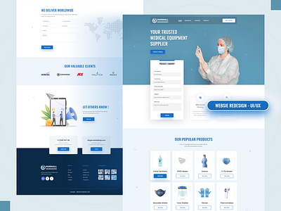 Medical Equipment Website Redesign