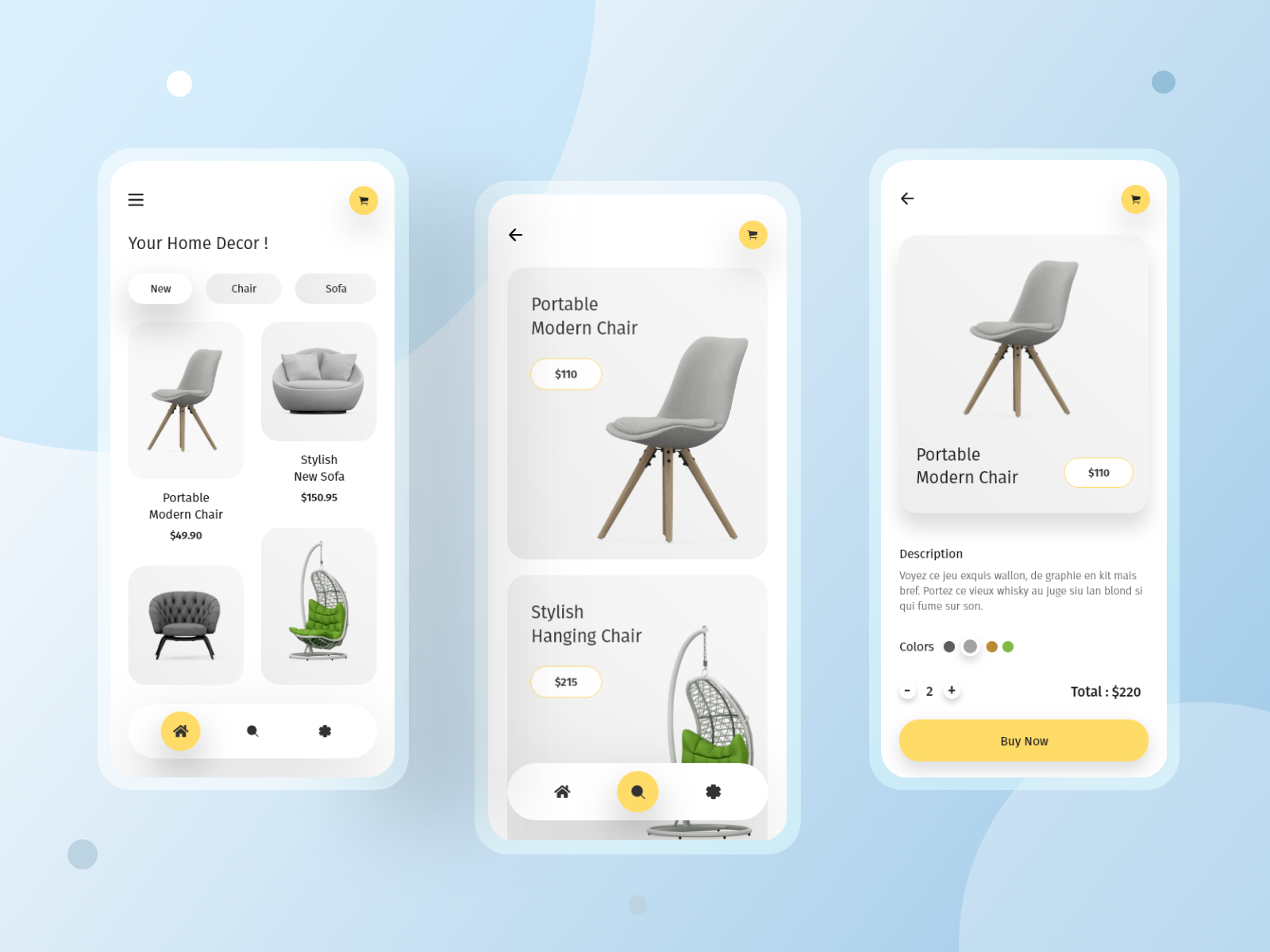 Furniture App by Shahin Hossen on Dribbble