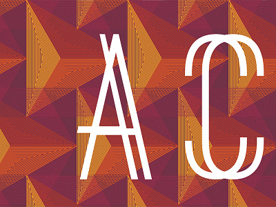 Take Action geometric illustration pattern typography