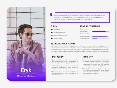 User Persona UX by vmadlustrator on Dribbble