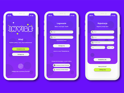 Invibe App UX/UI Design by vmadlustrator on Dribbble