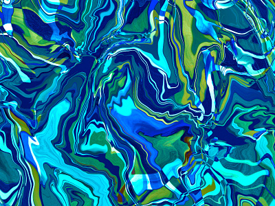 Abstract mineral stones acrylic agate batik digital dynamic flow fluid hand drawn illustration indigo lava liquid marble mineral painting pattern ripple texture