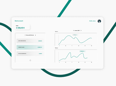 DailyUI - 018 account analysis analytics app bank daily dailyui design graphics minimal neumorphic neumorphism ui vector web