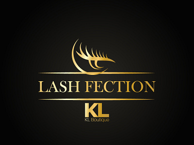 LOGO for fake lashes branding design logo