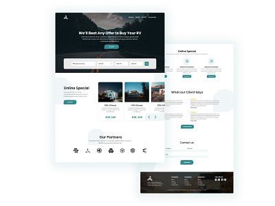 Automobile website ui