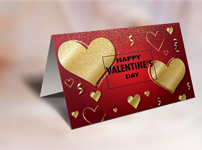 valentine's day card design illustration photoshop