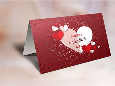 valentine's day card design illustration photoshop vector