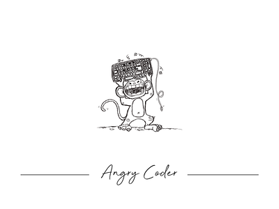 Angry Coder app art artwork branding design illustration web