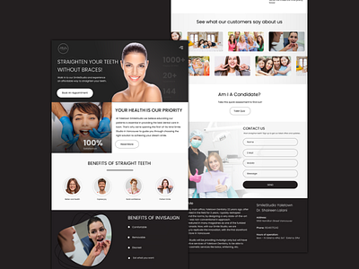 dental application card design dental dental care dental clinic dentist dentistry design product page ui ux website design