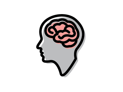 Brain Icon anatomy biology body brain education icon illustration learning
