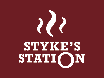 Styke's Station branding food grill identity logo restaurant typography
