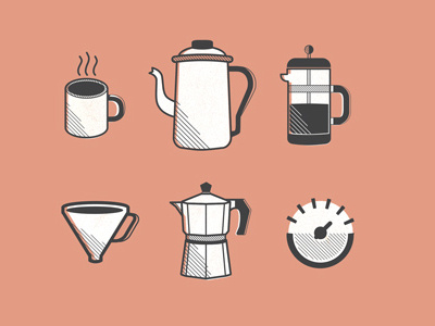 Coffee. coffee espresso filter french icon moka mug press