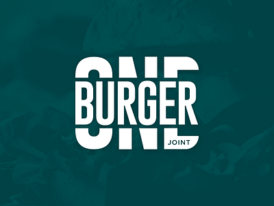 One Burger Joint burger design graphic design hamburger joint logo logodesign vector