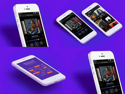 Music Application android app ios mobile ui photoshop ui ui design