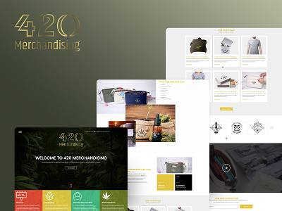 420 design illustration illustrator landing page logo mockup psd photoshop typography ui design web