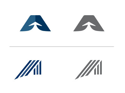 A is for Airport Designer a airport arrow blue forward gray lines runway