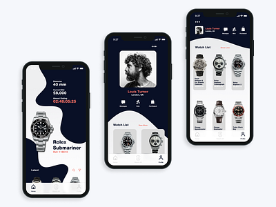 Watch Auction UI Concept