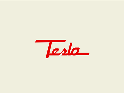 Tesla retro logo design graphic design lettering logo logotype retro tesla type typedesign typography vintage